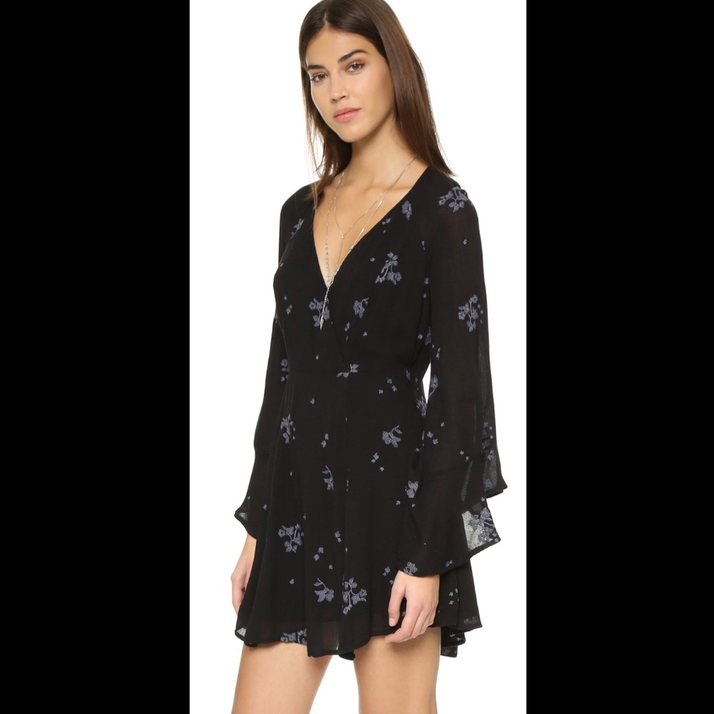 NWOT Free People Jasmine Embroidered Mini Dress, size 2